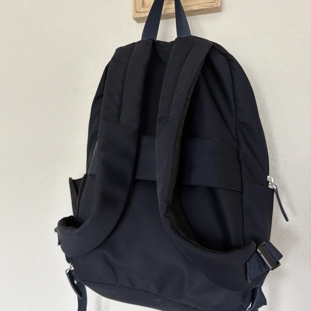 Golf Madam Woman Work Travel Laptop Backpack, Navy Blue Medium Size